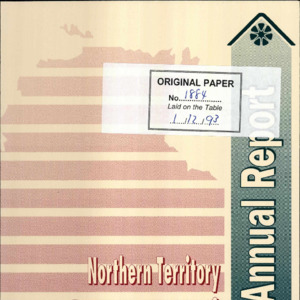 Territory Stories - Annual Report 1992-1993 Department of Lands Housing ...
