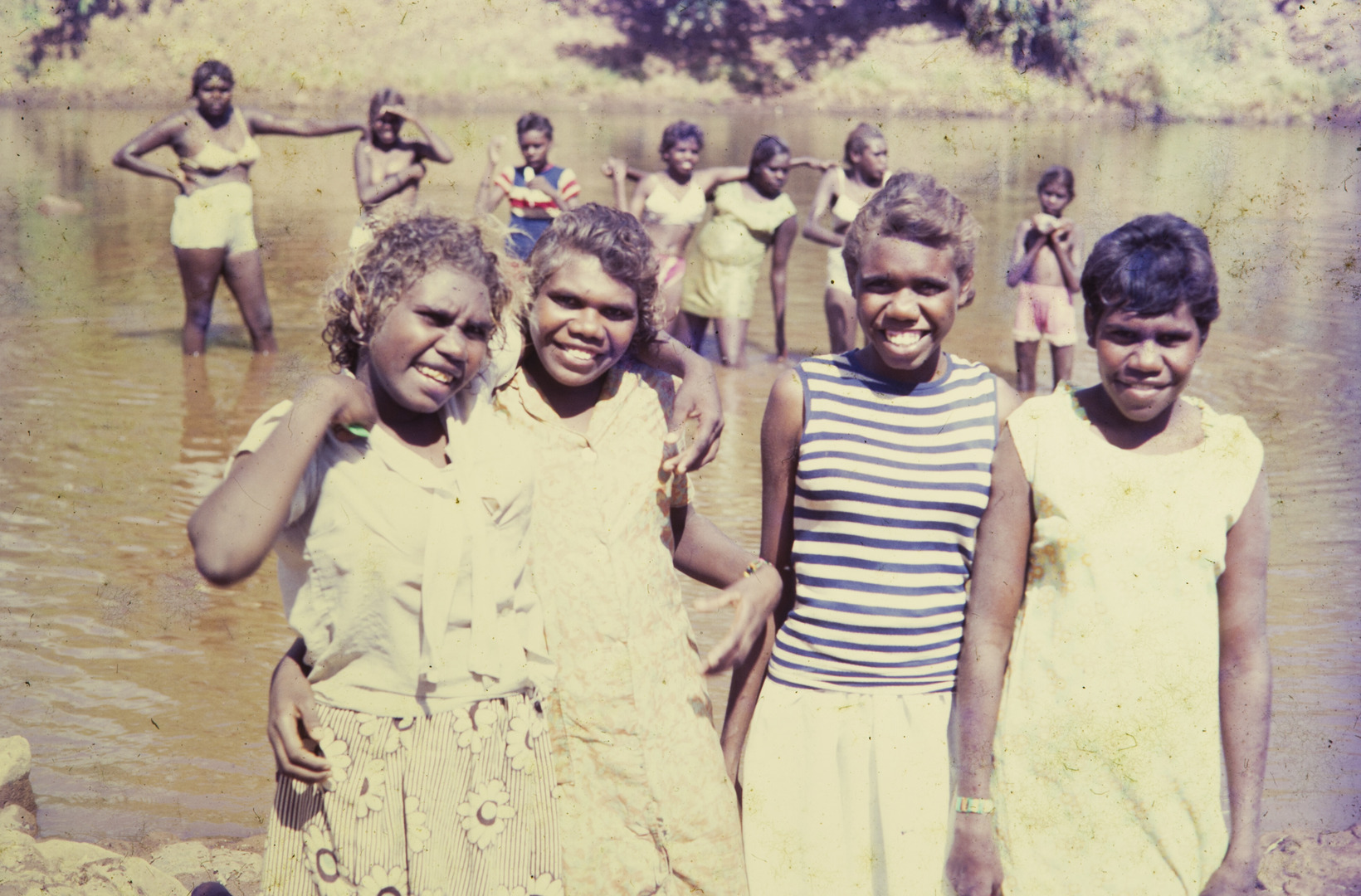Territory Stories - Aboriginal Girls at Waterhole